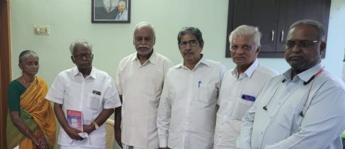 திரு.மணியரசன் ஐயாவுடன்— at Sulur ,coimbatore.