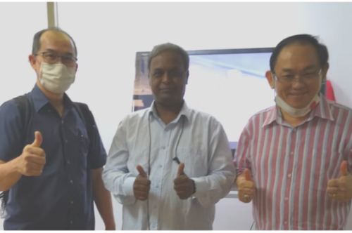 with Mr.Gustin Low  Mr. Ho Kai Huat