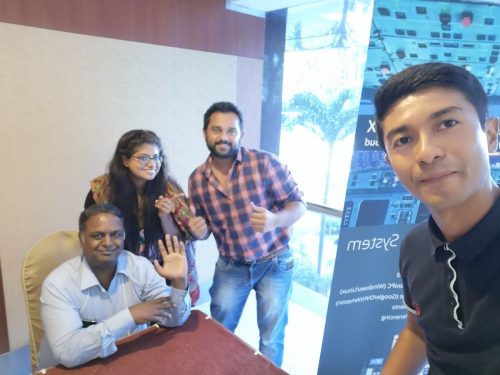 — with Arun Joe at Hotel Grand Pacific.