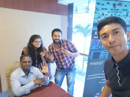— with Arun Joe at Hotel Grand Pacific.